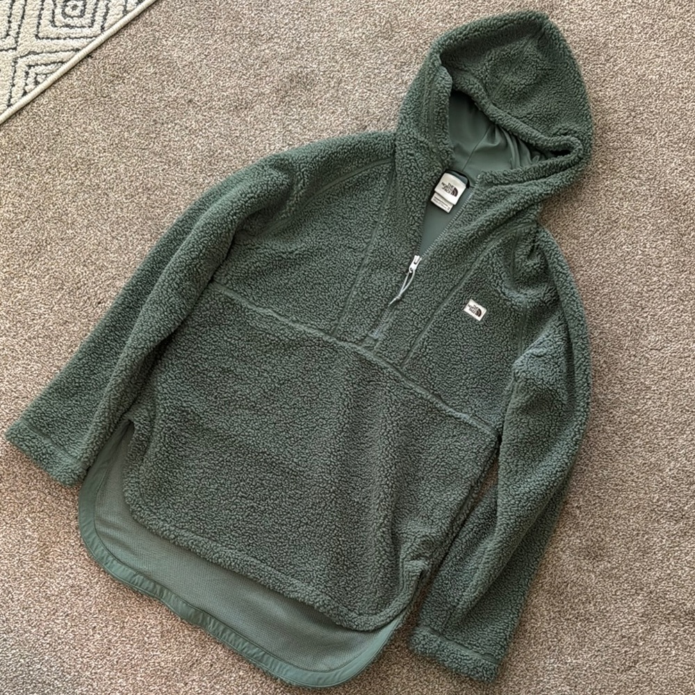 The North Face Sage Green Sherpa Jacket